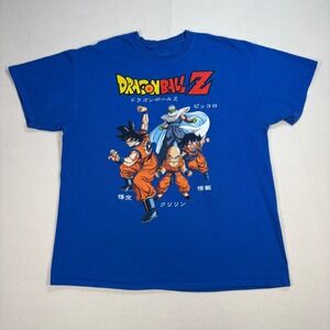 Dragon Ball Z T-Shirt Men's XL Blue Goku Vegeta Krillin Piccolo Ripple Junction‎